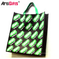 Promotion cheap colorful print nonwoven laminated shopping bag